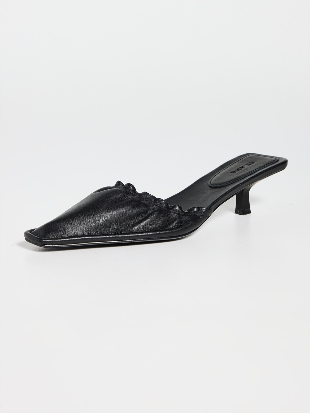St. Agni Gathered Kitten Heels in black - Picture 15 of 15